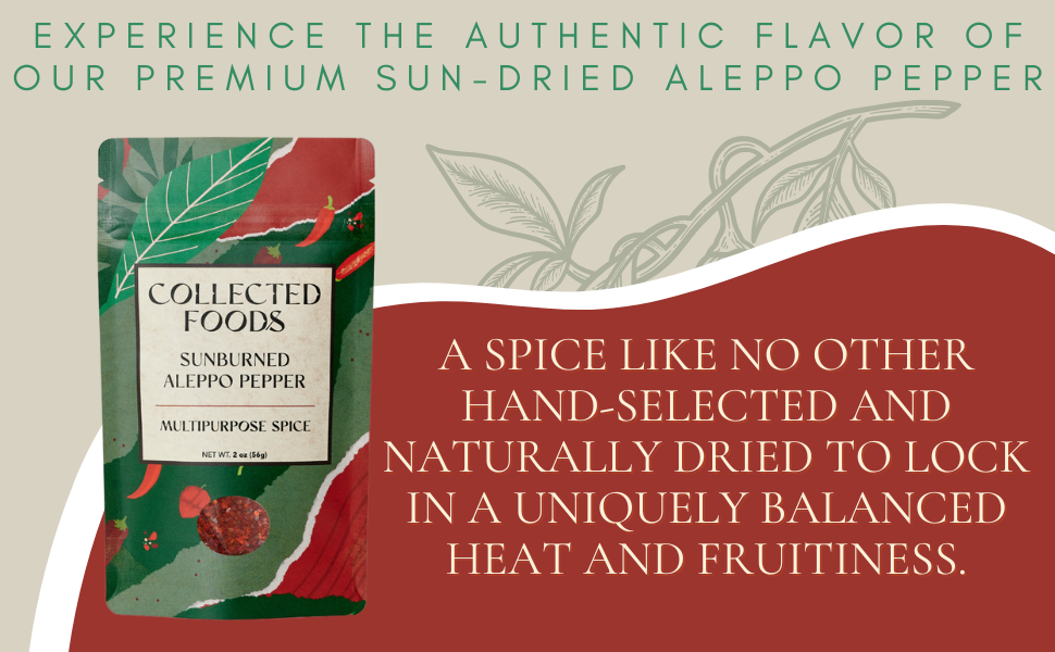 Collected Foods - Wholesale Dried Spice Mix - Gourmet - Aleppo Pepper Chef Blended and Curated2