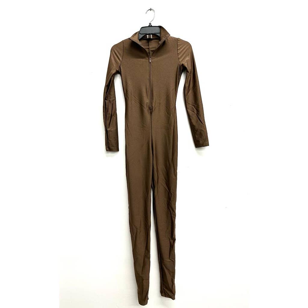Uptown Apparel - Wholesale Jumpsuit - Women's - J5207 Shiny Front Zipper Stretch Catsuit7