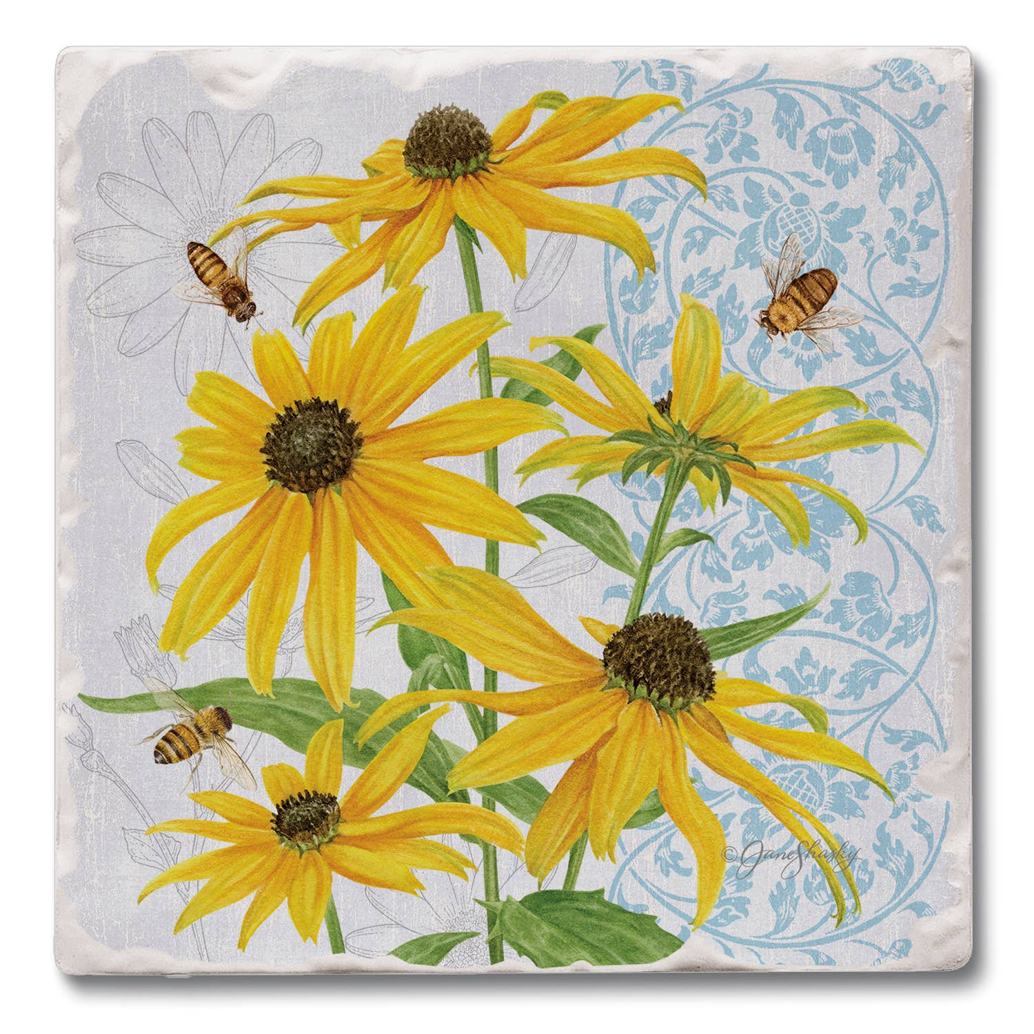 CounterArt/Highland Home/Thirstystone - Venta al por mayor Expositor - Hogar - Expositor de posavasos individual preempaquetado de Fresh Botanicals8