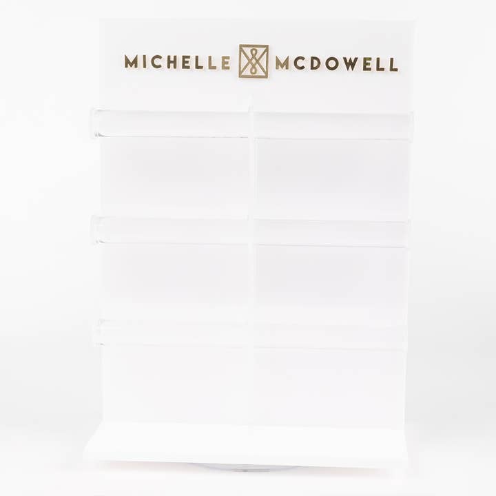 Expositor giratorio para pulseras de acrílico para venta al por mayor de Michelle McDowell