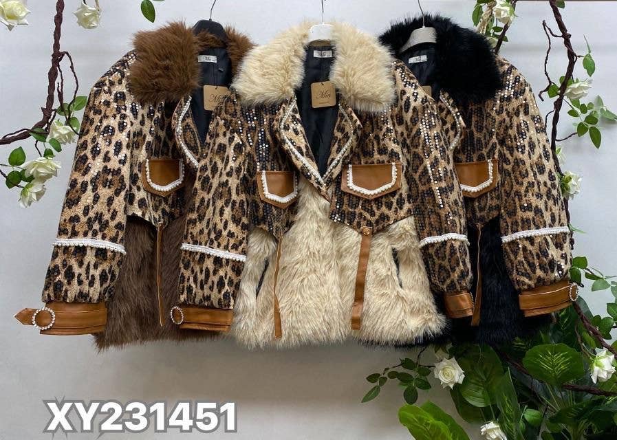 SWEET MAGIC MODA Y COMPLEMENTOS – Engroshandel Pels-/kunstpelsfrakke - Dame – SYNTHETISK PELSFRACKE MED INDVENDIG FORING OG DETALJER2