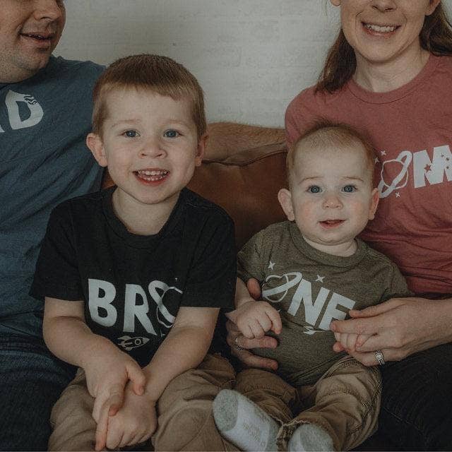 One Space themed 1st birthday party T-Shirt for wholesale by Verita Culture