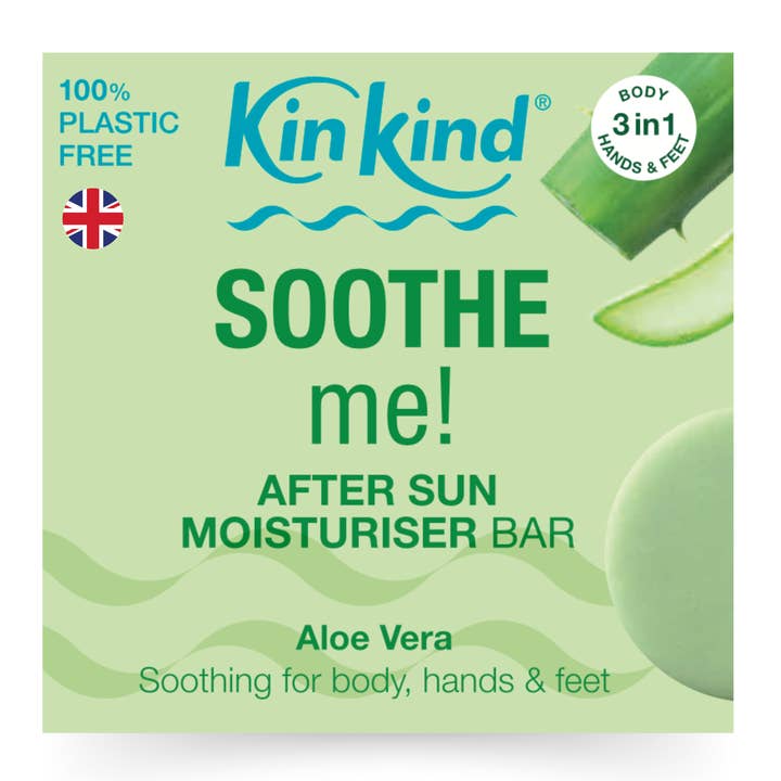 KinKind – wholesale Solid lotion – SOOTHE me! AfterSun Lotion Bar. Saves 1 plastic bottle!