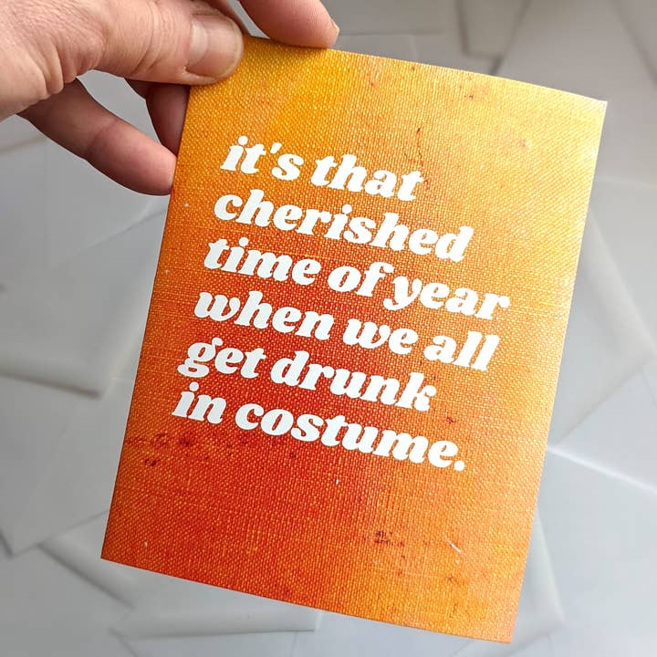 Tarjeta de felicitación navideña de Costume Manic Snail para venta al por mayor de Fox Tail Design and Printing