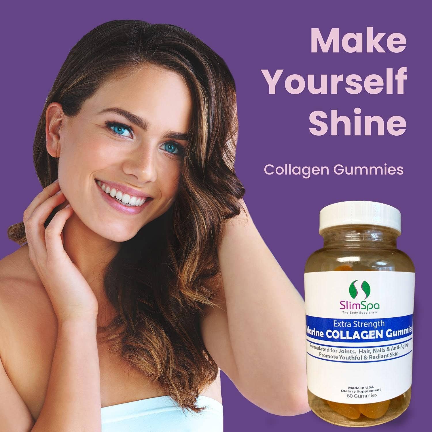 SlimSpa The Body Care Specialists - Wholesale Oral Supplement/Vitamin - Marine COLLAGEN Gummies (60)10