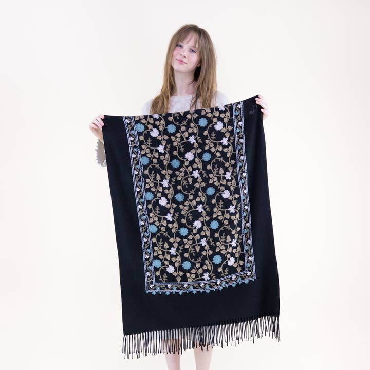 Embroidered Floral Vines Scarf and other Purchase Wholesale refroidisseur d'eau. Free Returns & Net 60 Terms on Faire trending on Faire.