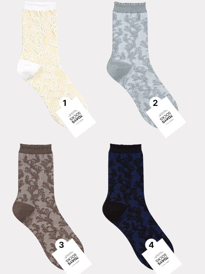 Dames Crew Tuin Bloemensokken voor wholesale door 7DAYSSOCKS