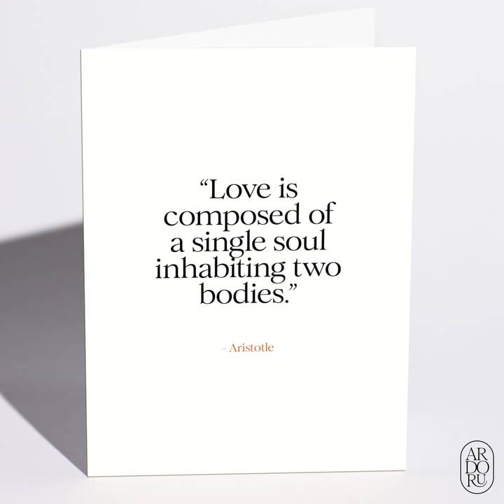 Carte d'amour - « Aristote » pour la vente par ArdorU