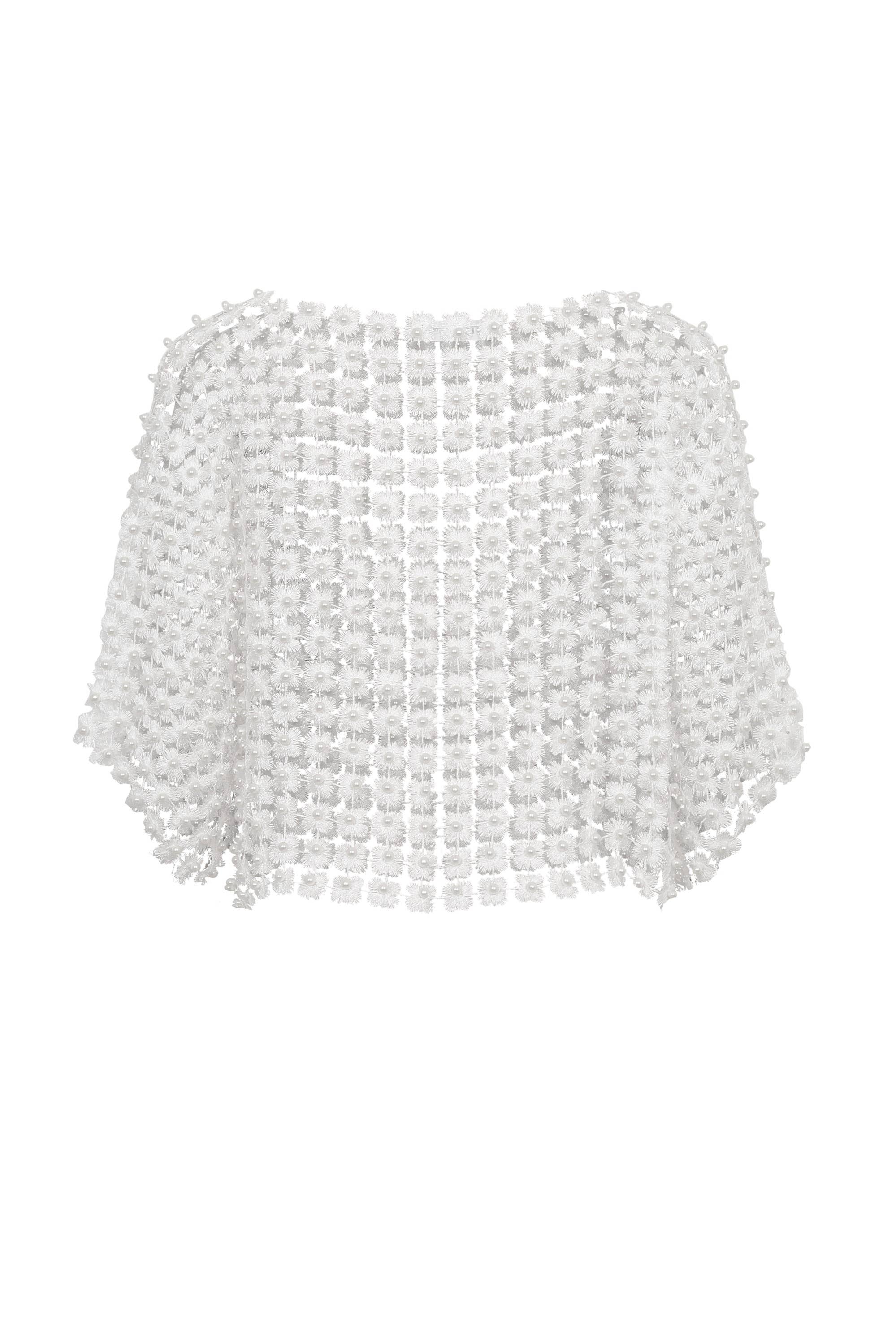 RIVIR - Vendita all'ingrosso Camicetta - Donna - TOP ALL'UNCINETTO CON PERLINE12