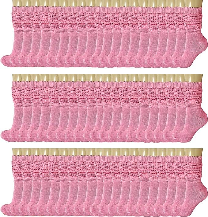 Mars Outlet Store LLC - Wholesale Socks - Women's - 120 Pairs Extra Long Heavy Slouch Cotton Socks, Size 5-101