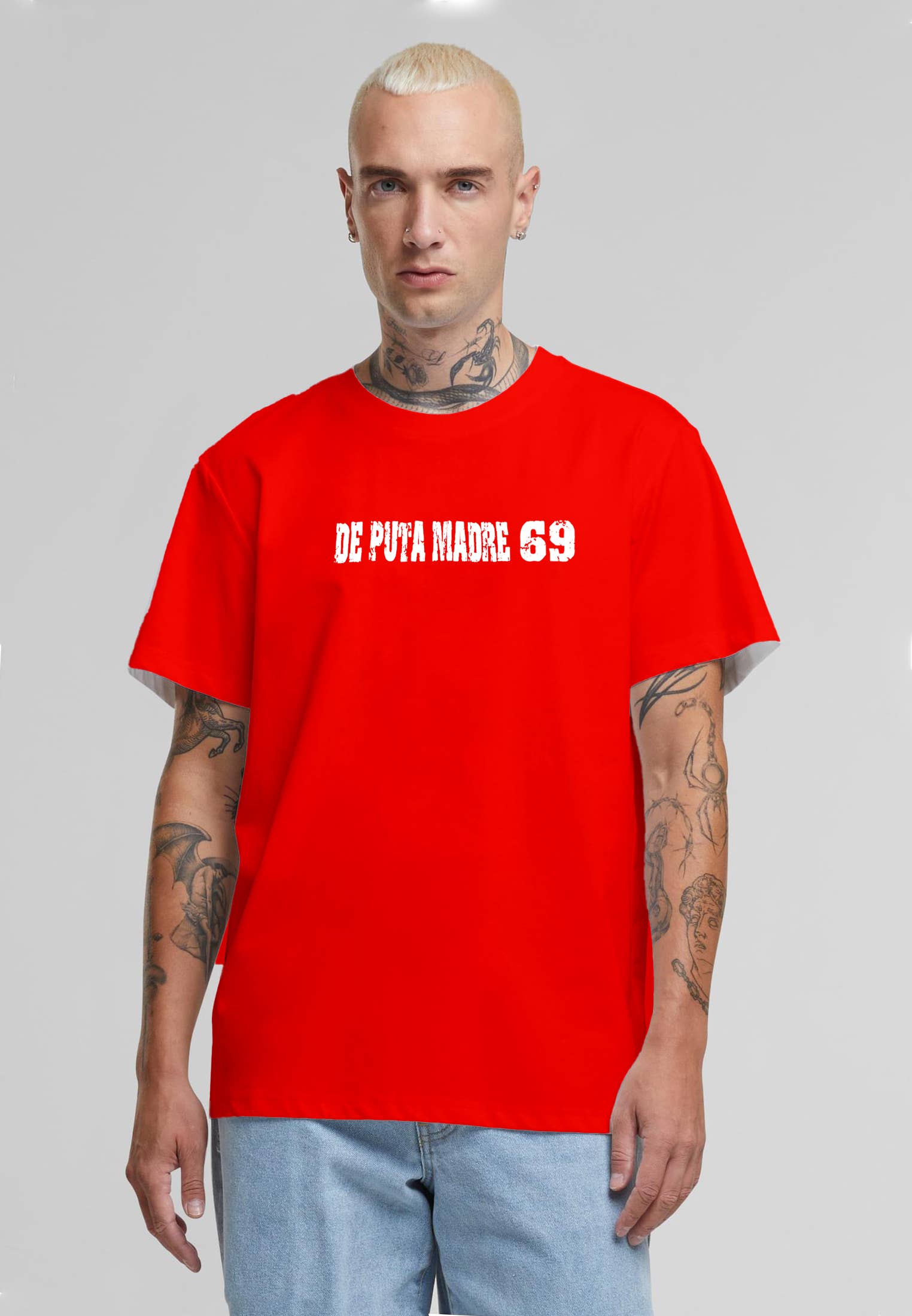 De Puta Madre 69 – wholesale T-shirt (graphic) – men's – DE PUTA MADRE 69 Crew Neck T-Shirt I'M WITH MY GANG11