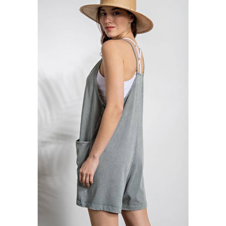 Rae Mode - Wholesale Romper - Women's - MINERAL WASHED COTTON POLY ROMPER11