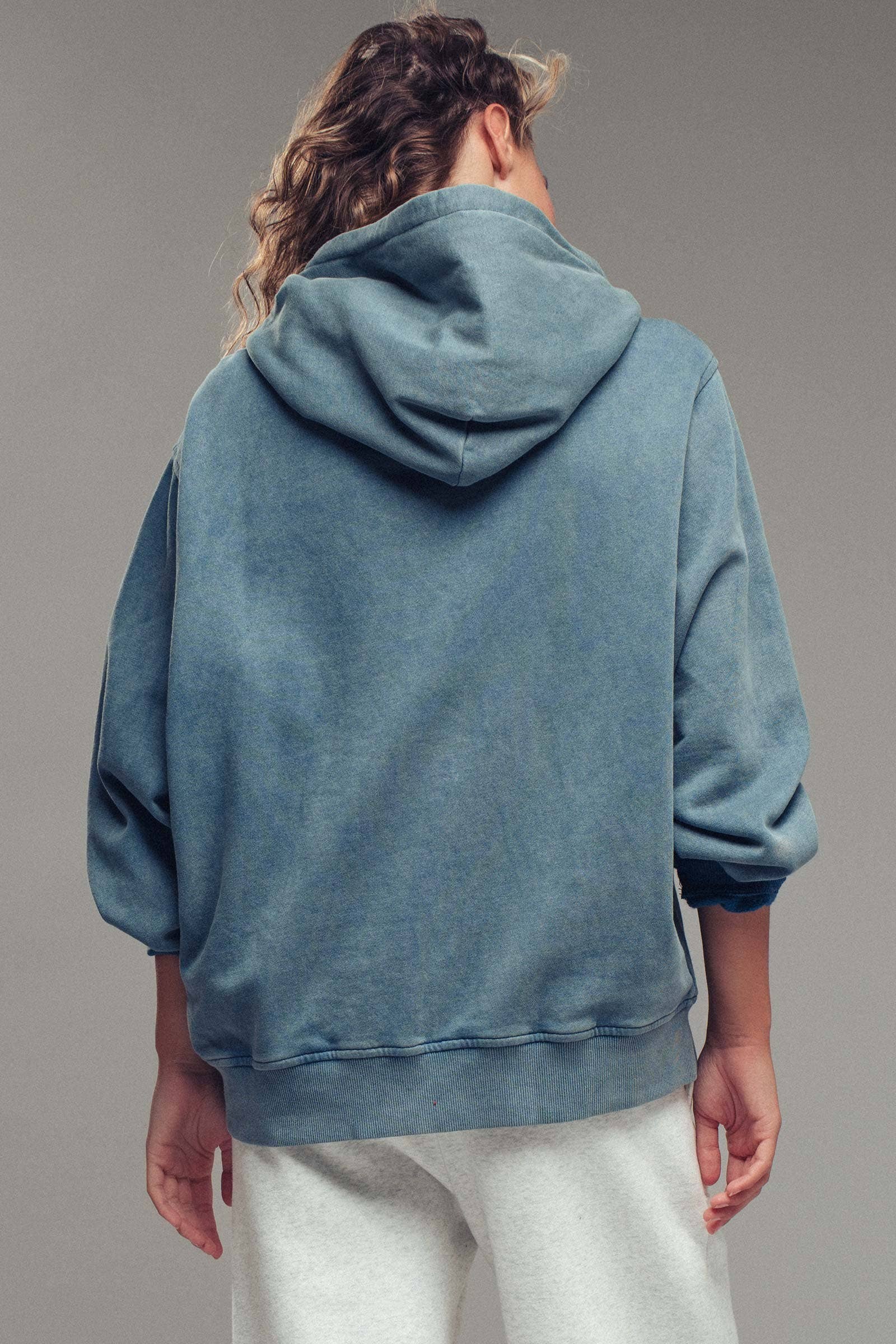 Urban Daizy - Wholesale Hoodie - Women's - Vintage Wash Oversized Brushed Hoodie27