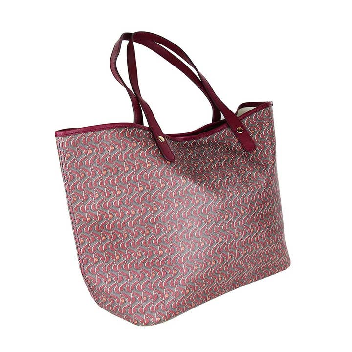 Artumès & Co - Wholesale Tote Bag - Women's - Eden leather and coated canvas tote - Daims Galet - tomette1