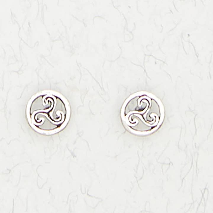 Sterling Silver Ear Studs - Celtic Weave for wholesale by Nirvana LLC