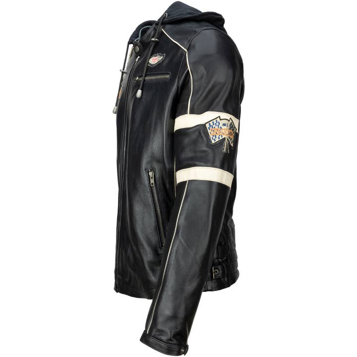 Urban 5884 Amsterdam | Leather jackets - Wholesale Leather Jacket - Men's - URBAN 5884 -AUSTIN - Gents Motorcycle Jacket -Cow Leather