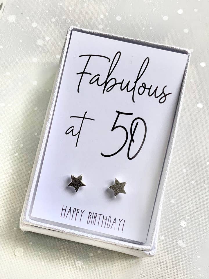 Fabulosos pendientes de regalo de cumpleaños a los 50 para venta al por mayor de The Gift Club