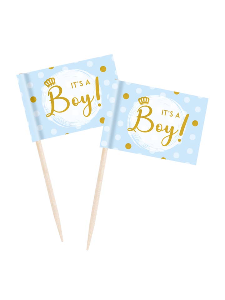 Cocktail picks - It's a boy for wholesale by PD Party
