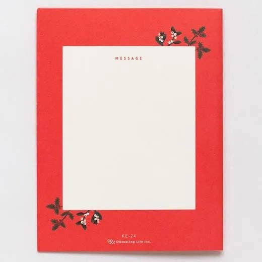 Greeting Life America - Wholesale Christmas Card - Christmas Wreath Pop-Up Card Red4