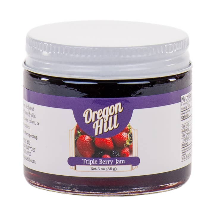 Triple Berry Jam - 3 oz. for wholesale by Oregon Hill Farms