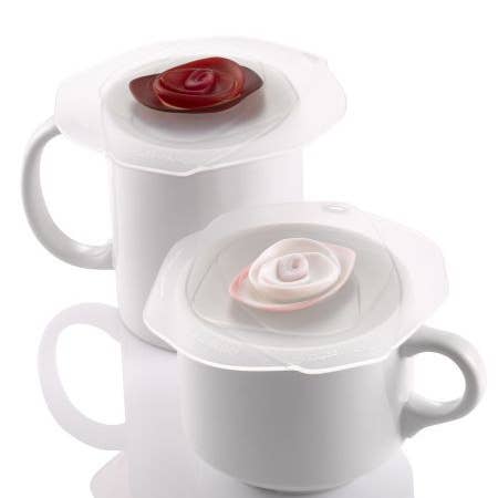 Rose - Set med 2 Drinköverdrag - Röd Bordeaux/Vit för wholesale av Charles Viancin