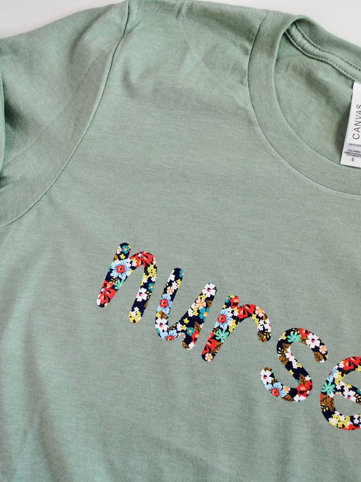Customizable Nurse Tee for wholesale by Mel's Crafty Corner
