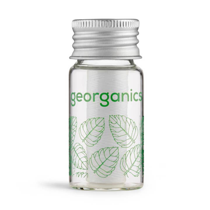 Zahnseide — Englische Pfefferminze — Plastikfreie Zahnseide für den Großhandel von Georganics