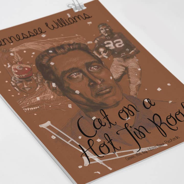 Klaus Piechocki Illustration – wholesale Art print – A3 Art Print: Cat on a Hot Tin Roof 3