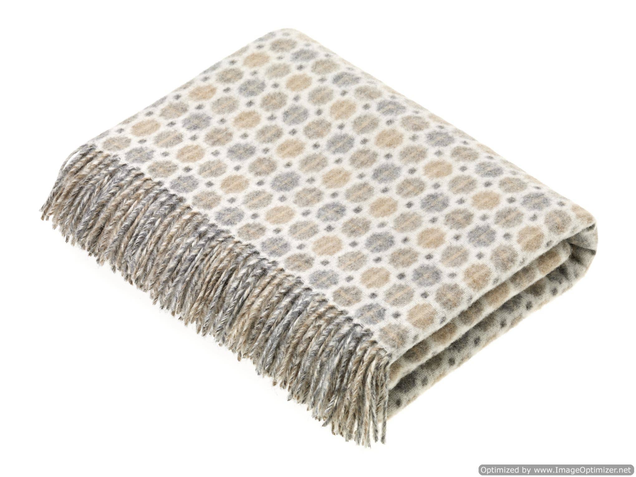 Bronte Moon – Engroshandel Tæppe – Merino Lambswool Throw Blanket Milan Range, Fremstillet i England1