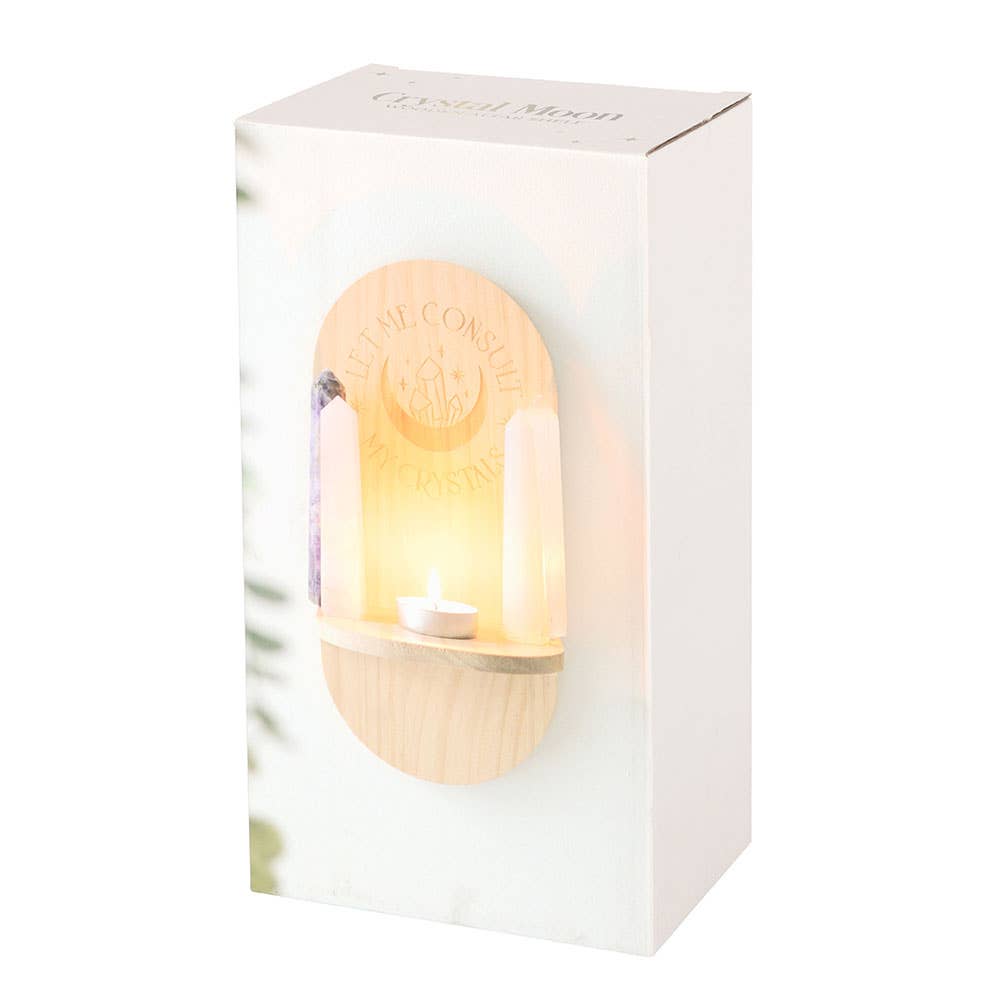 Something Different Wholesale – wholesale Wall-mounted shelf – Natural Let Me Consult My Crystals Altar Shelf4