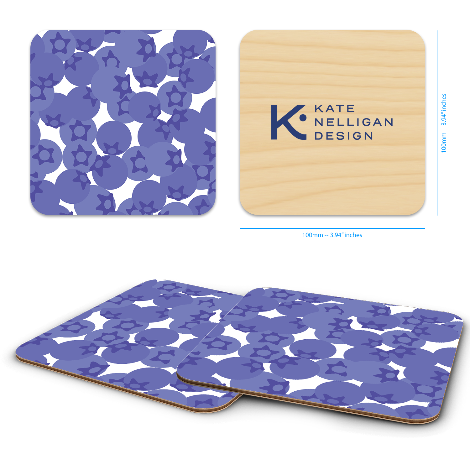 Trays4Us - Wholesale Coasters - Coastal 4"x4" Coaster Sets  By Kate Nelligan16