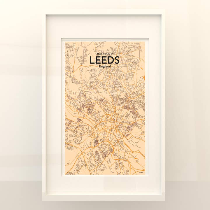 OurPoster.com - Wholesale Poster - Leeds City Map Poster