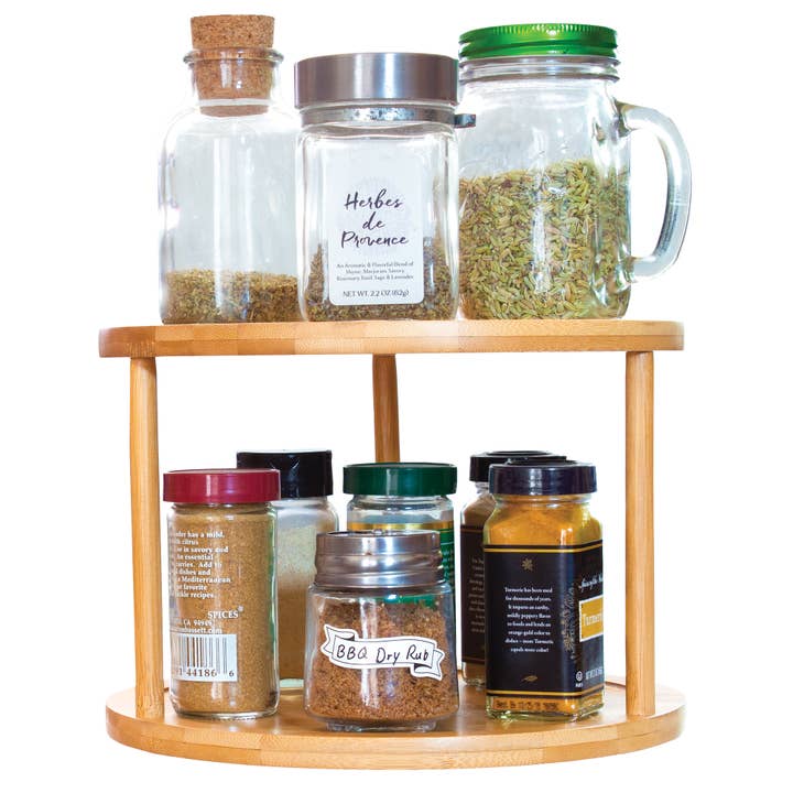 Totally Bamboo - Wholesale Lazy Susan - TB Home Two-Tier Lazy Susan Turntable