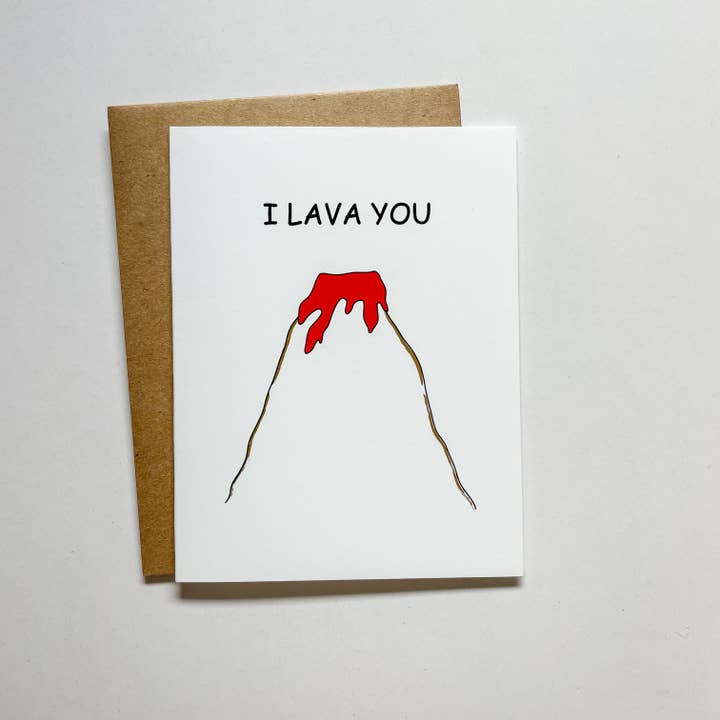 Lava You Love Card Carte de vœux romantique pour la Saint-Valentin pour la vente par Iome