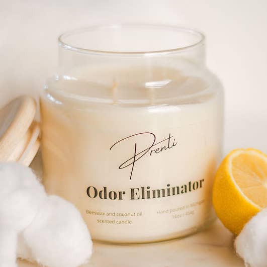 Odor Eliminator - Fresh, Clean Candle / Deodorizing Candle for wholesale by Prenti - Luxury, Non-Toxic Home Fragrance