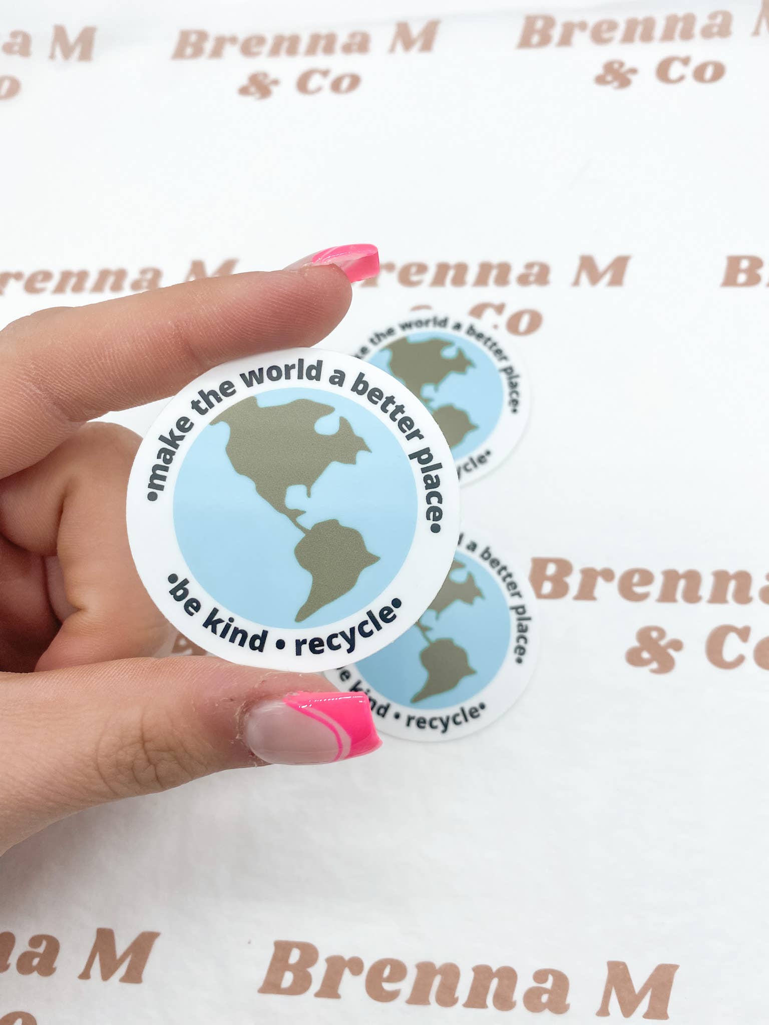 Make The World A Better Place Sticker