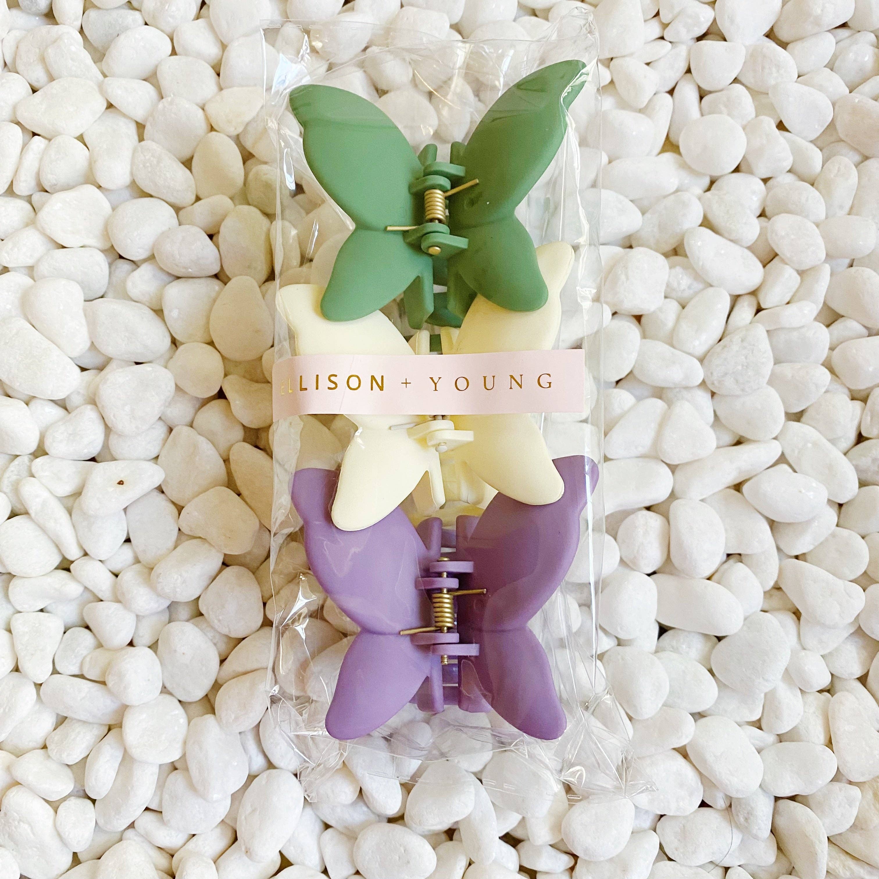 Ellison+Young - Venta al por mayor Horquilla para el pelo - Mujer - Set de pinzas para el pelo Trio of Butterflies16