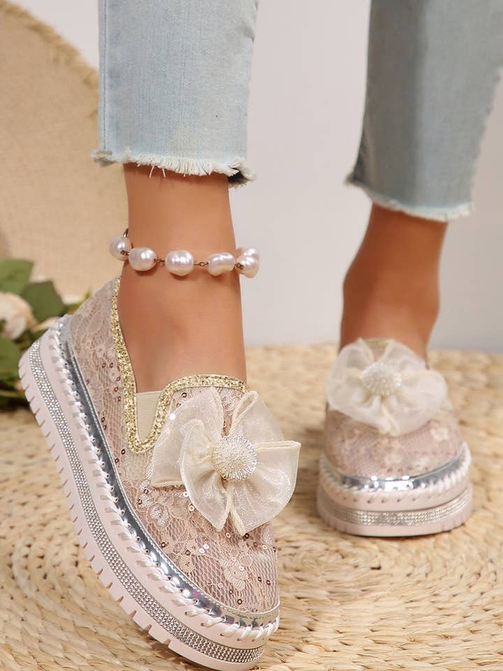 Ayah Breathable Lace Loafer Shoes for wholesale by Threaded Pear