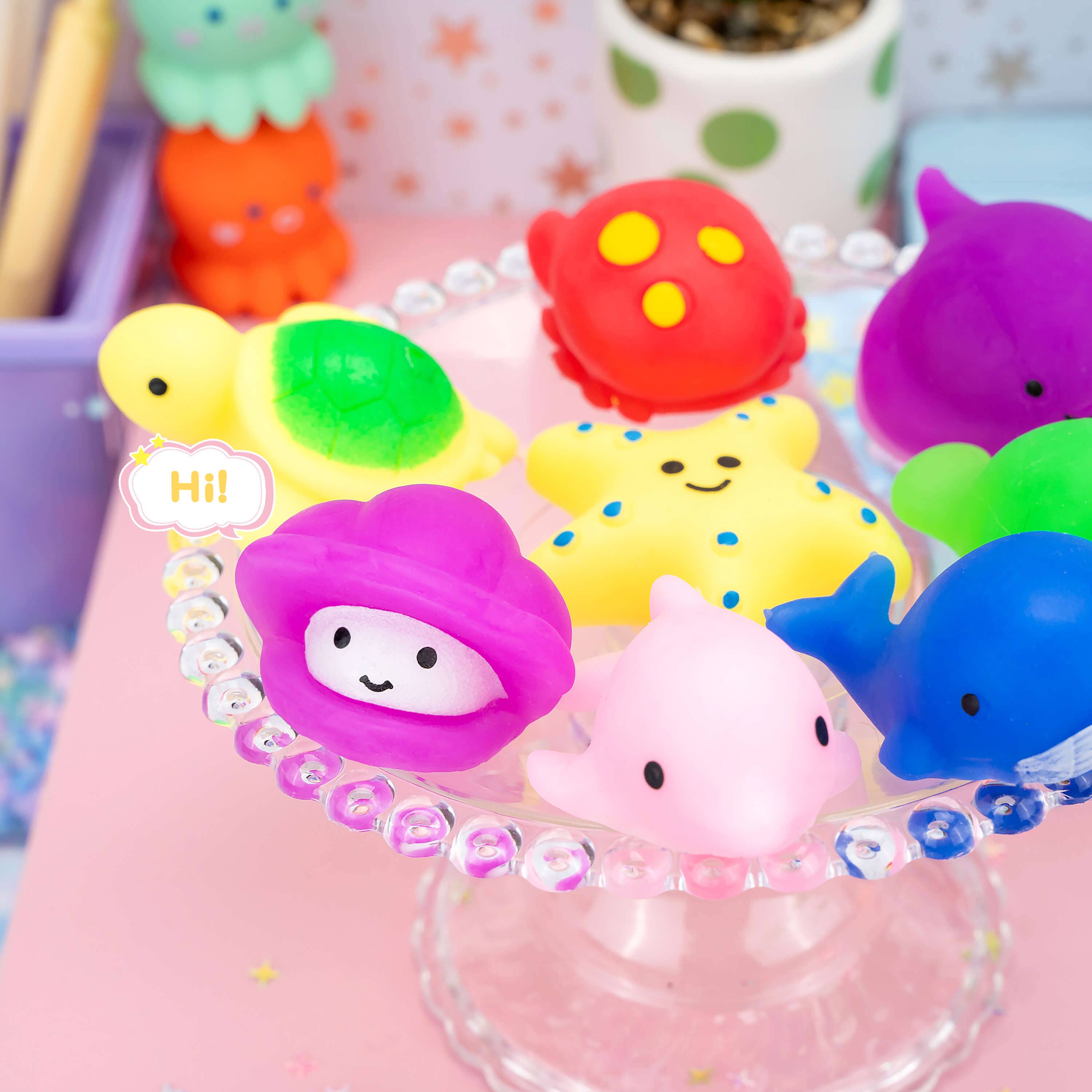 Kawaii Slime Company - Wholesale Squishy Toy - Kids & Baby - Marine Pals Mochi Squishy (100pcs/case)6