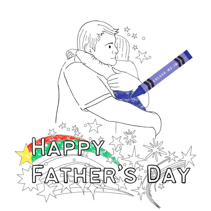 Cartão Feliz Dia dos Pais (COLOU-ME IN) por atacado de Sayers Studio