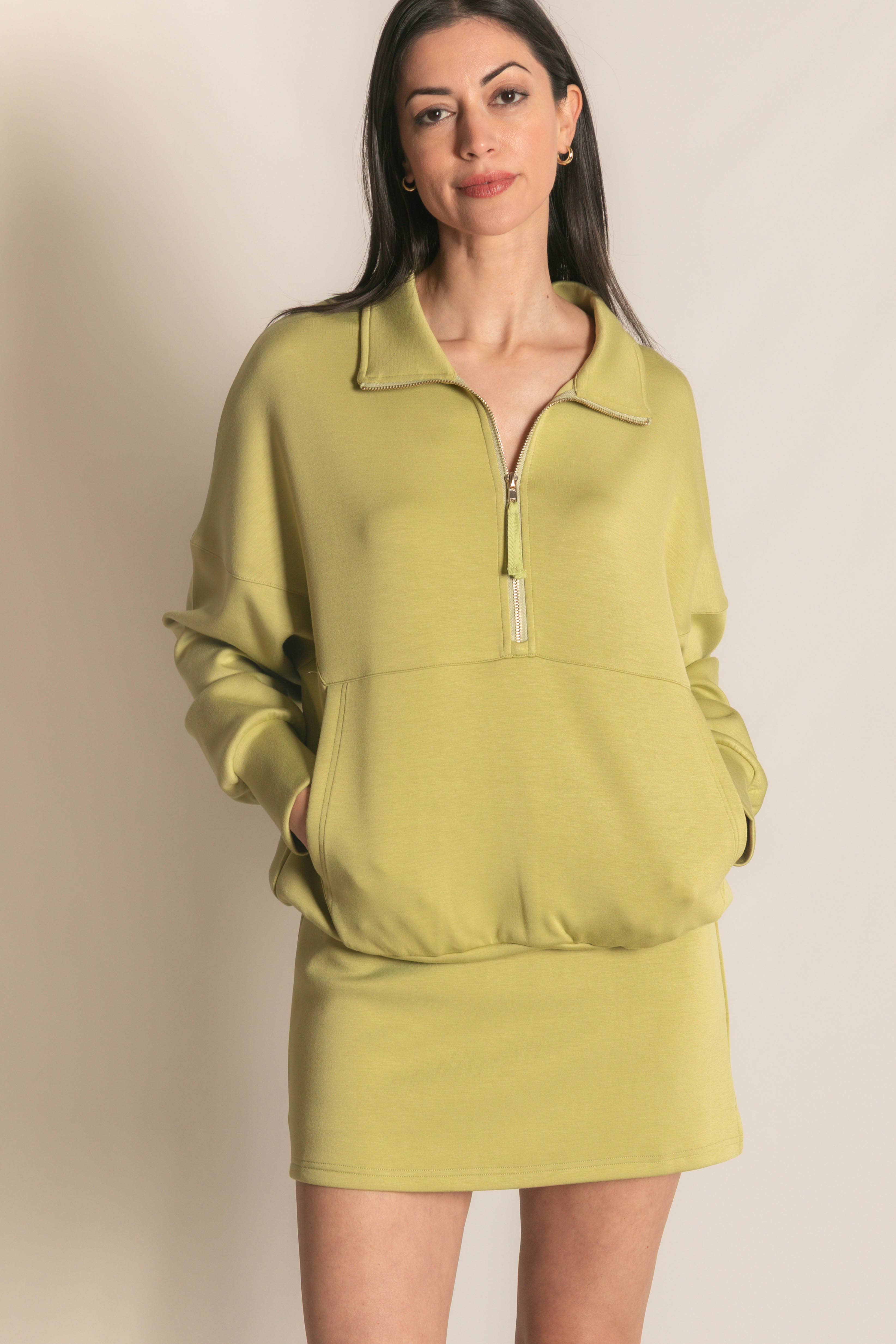 P. CILL - Vente Sweat-shirt – femme - Pull zippé P. CILL Butter en modal59