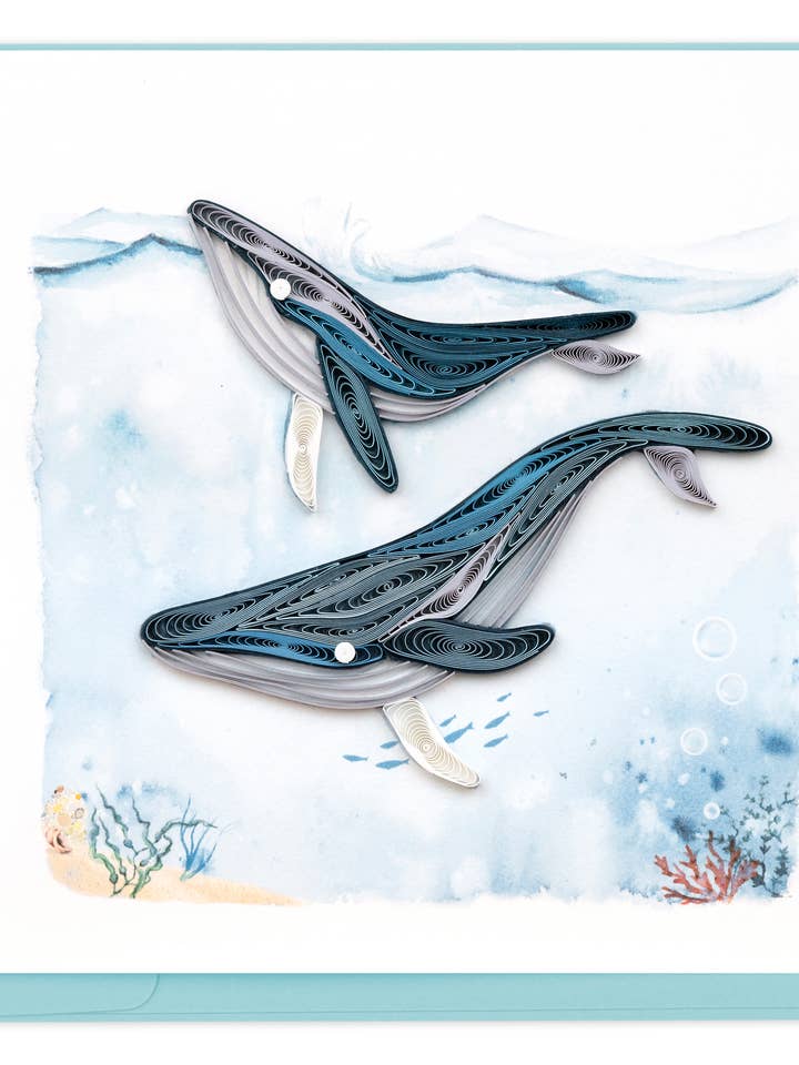 Balene megattere per la vendita all'ingrosso da parte di Quilling Card