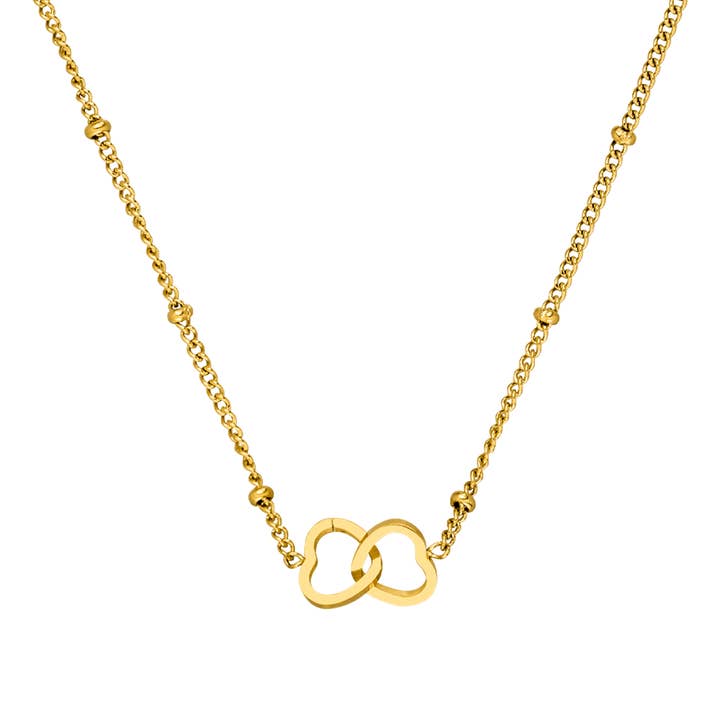 Collar Best Friends con baño de oro de 18k para venta al por mayor de Schmuckgroßhandel
