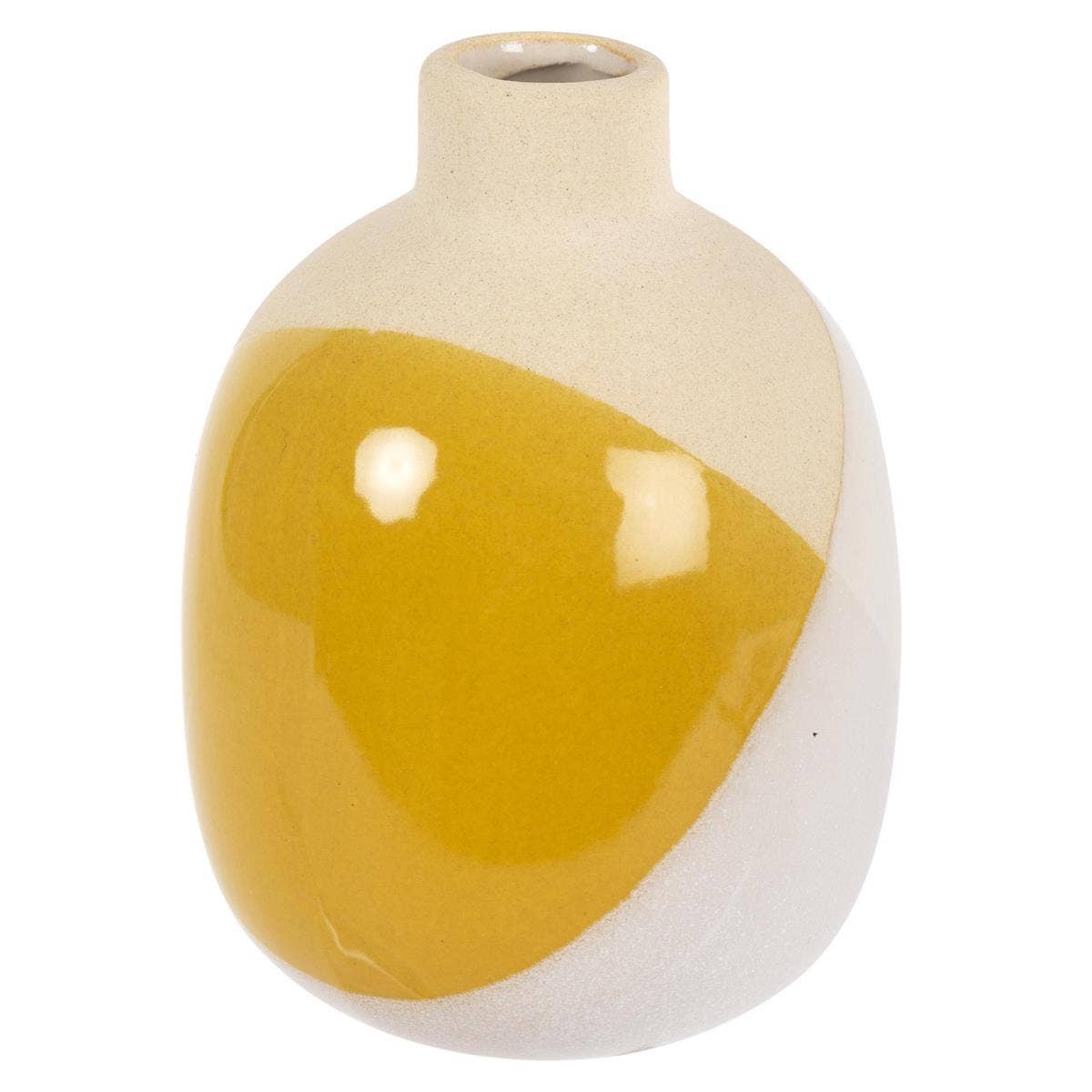 Truu Design - Wholesale Vase - Truu Design Dipped Glaze Bud Vase, 3"D x 4"H2
