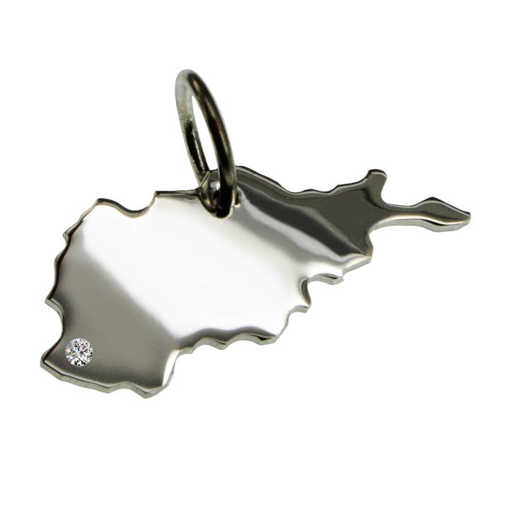 Pingente Afeganistão com um brilhante 0,015 ct no seu por atacado de S.W.w. Schmuckwaren GmbH