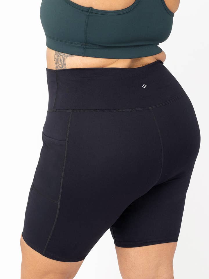 Pocket Bike Shorts 9 inch - Black for wholesale by Superfit Hero