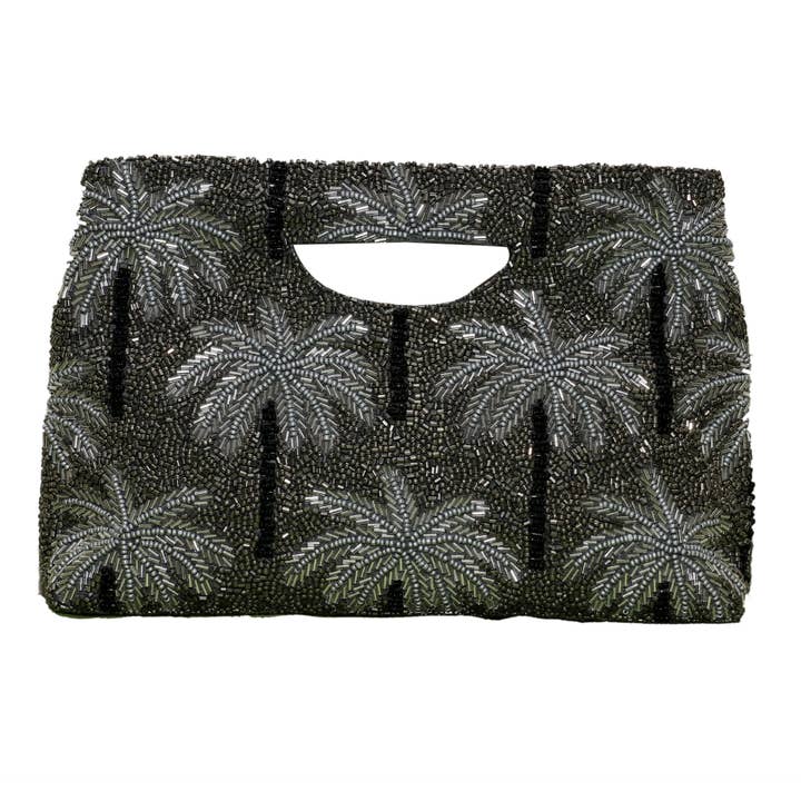 Tiana Designs - Wholesale Clutch Bag - Women's - Palm trees in pewter cut out clutch