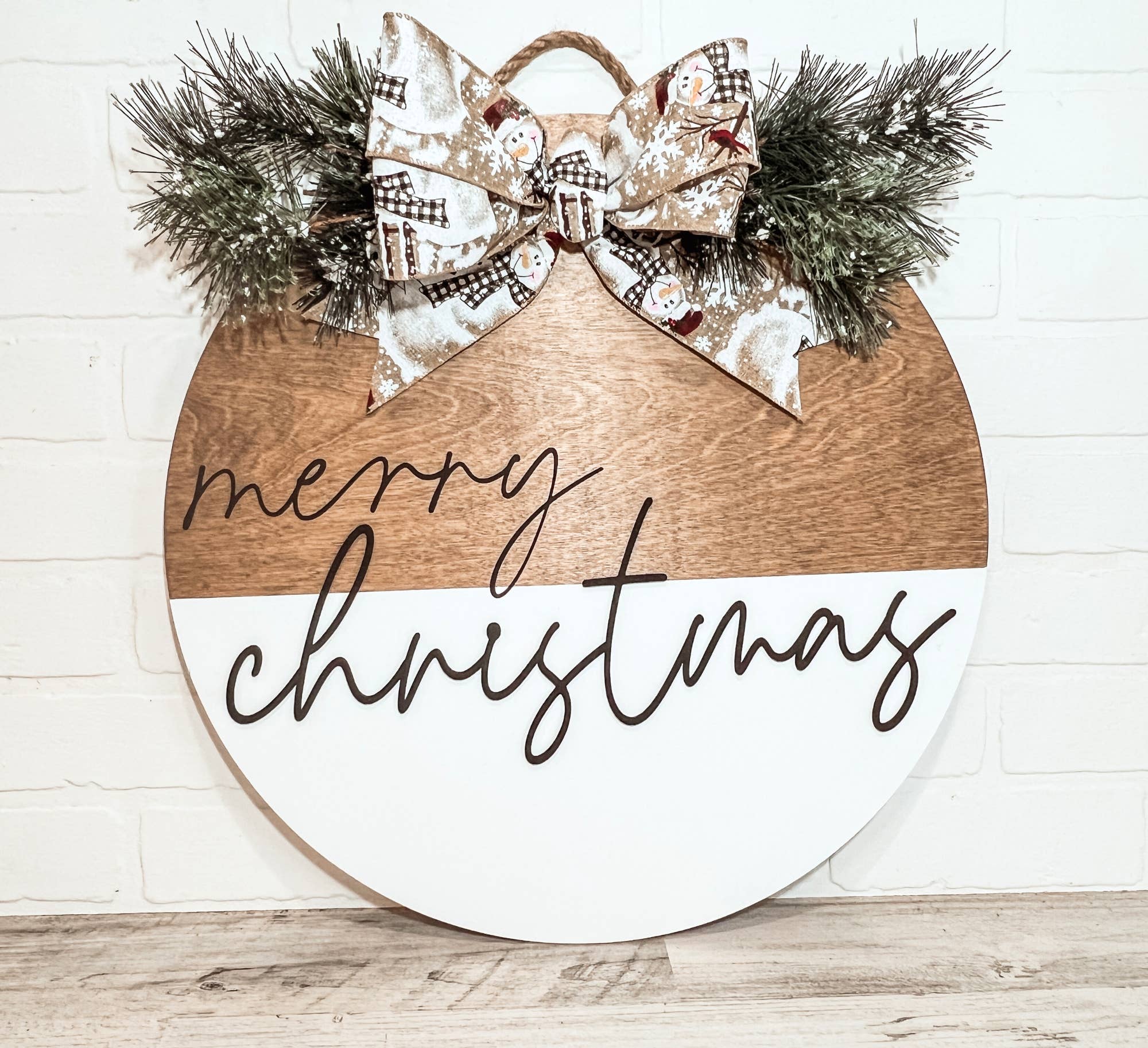 B-Cozy Home Decor - Wholesale Door Hanger - Merry Christmas Door Hanger, Vintage Christmas Sign, Holiday1