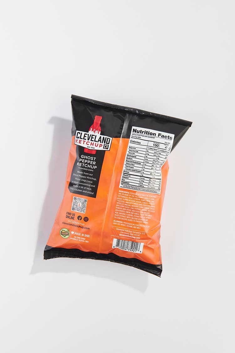 Cleveland Ketchup Co. - Wholesale Chips - Ghost Pepper Ketchup Chips2