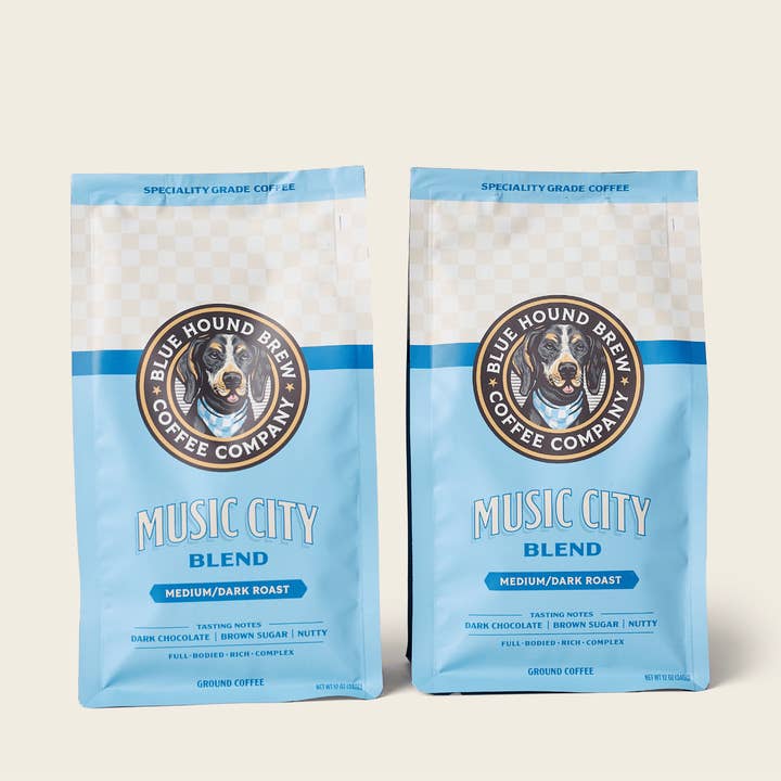 Blue Hound Brew – wholesale Coffee beans – Music City Blend Coffee - Medium/Dark Roast3